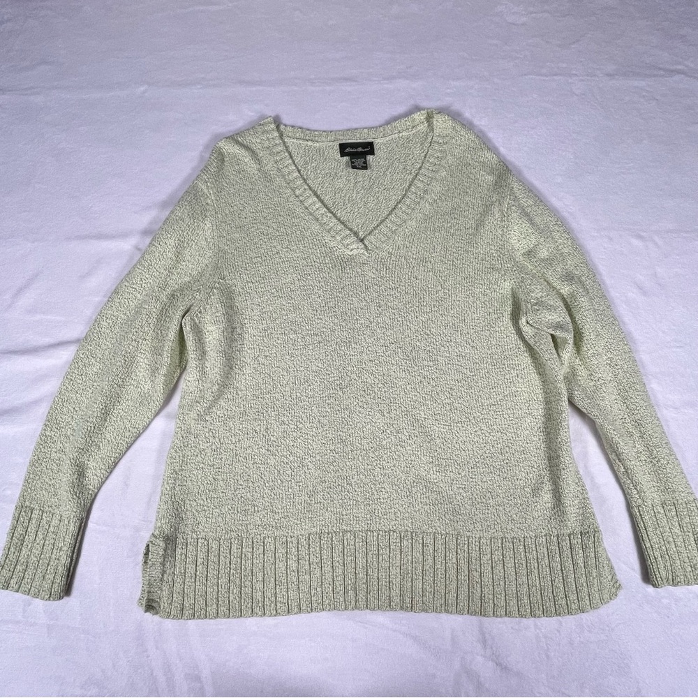 Eddie Bauer Long Sleeve Green Sweater Women’s Plus Size XXL